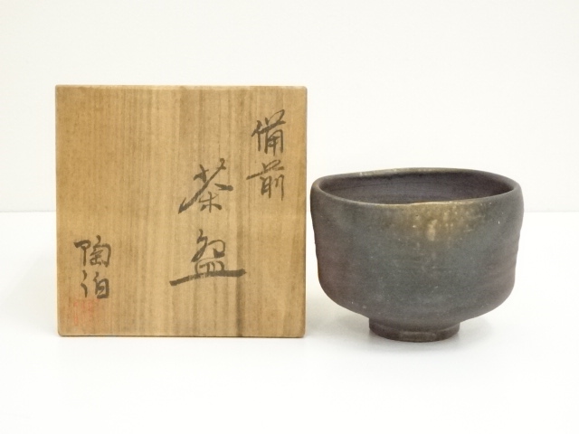 JAPANESE TEA CEREMONY / BIZEN WARE TEA CHAWAN / ARTISAN WORK